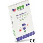 Nano Medical Nanovlákenný respirátor FFP2 nano Med. Clean černý 5 ks – Hledejceny.cz