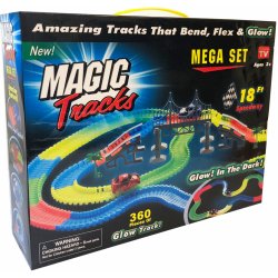 Magic Tracks Svítící autodráha Mega BOX 360 ks 2 autíčka alternativy -  Heureka.cz
