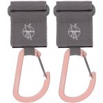 Casual Stroller Hooks with Carabiner grey