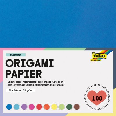 Folia Bringmann Origami papír mix 10 barev 100 listů 20x20 cm – Hledejceny.cz
