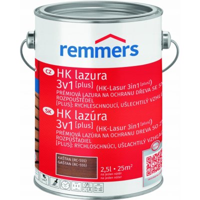 Remmers HK-Lazura 3v1 [plus] Impregnace Kaštan 2,5l + dárek – Hledejceny.cz