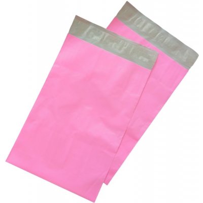 Plastová obálka růžová neprůhledná 175x255 mm, 100 ks