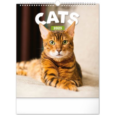 nástěnný Kočky 30 × 34 cm 2023 – Zboží Mobilmania