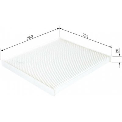 Filtr, vzduch v interiéru BOSCH 1 987 432 269 – Hledejceny.cz