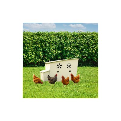 Veselé hnízdo Plastový kurník 132 x 80 x 85 cm – Zboží Mobilmania