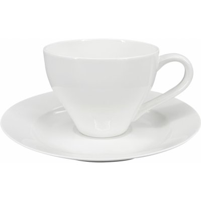 by inspire Porcelánový šálek s podšálkem Elano bílý 200 ml – Hledejceny.cz