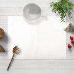 Biante Teflonové prostírání TF-027 Bílé bez vzoru 30x40cm – Zboží Mobilmania