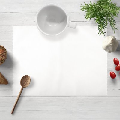 Biante Teflonové prostírání TF-027 Bílé bez vzoru 30x40cm – Zboží Mobilmania