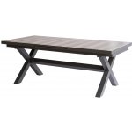 Vikio AZS108S Stůl zahradní rozkládací 200-260x100 keramická deska dub – Hledejceny.cz