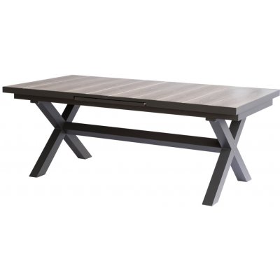 Vikio AZS108S Stůl zahradní rozkládací 200-260x100 keramická deska dub – Hledejceny.cz