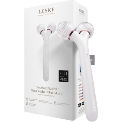 Geske Sonický vibrační masážní přístroj na obličej 4v1 (Sonic Facial Roller) Starlight – Zboží Dáma