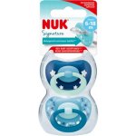 Nuk silikon šidítko 2 ks Signature Blue – Zboží Dáma