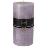 Oválná světle fialová svíčka XXL - 10*10*20 cm - J-Line by Jolipa – Hledejceny.cz