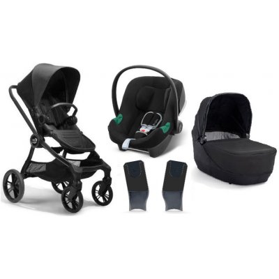 Baby Jogger City Sights Kombinovaný + Cybex Aton B2 i-Size Autosedačka 0-13kg + Adaptéry Rich Black 2023 – Zbozi.Blesk.cz