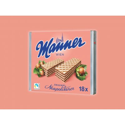 Manner oplatky s oříškovou příchutí 18 x 75 g