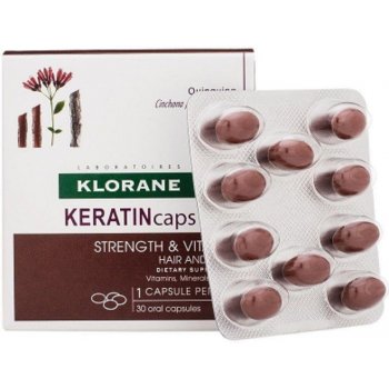 Klorane Keratincaps Vlasy a nehty 30 kapslí