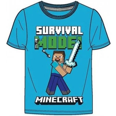 Fashion UK tričko krátký rukáv Minecraft Survival Mode – Zboží Mobilmania