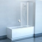 Ravak CVS2-100 L transparent Chrome levá, satin / 7QLA0U00Z1 – Zbozi.Blesk.cz