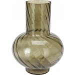 H&L Skleněná váza 23 x17cm, tmavě zelená – Hledejceny.cz