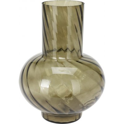 H&L Skleněná váza 23 x17cm, tmavě zelená – Hledejceny.cz
