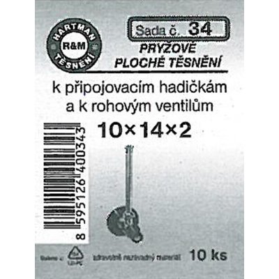 HARTMAN těsnění pryžové k rohovému ventilu 10*14*2mm, sada č. 34 – Hledejceny.cz