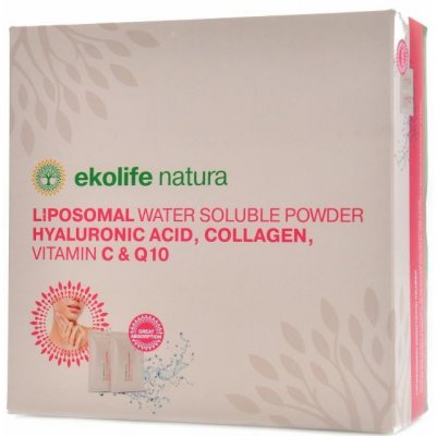 Ekolife Natura Hyaluronic Acid Collagen Vitamin C & Q10 ananas 15x6,5 g – Hledejceny.cz