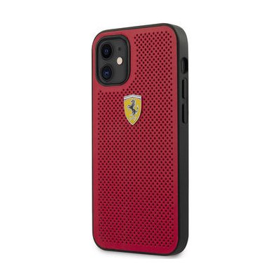 Pouzdro Ferrari On Track Perforated Apple iPhone 12 mini červené