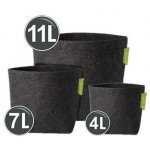 GARDEN HIGHPRO PROPot textilní květináč černý 11l – Sleviste.cz