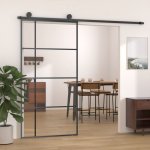 Prolenta Maison Exclusive Posuvné dveře černé 102,5 x 205 cm