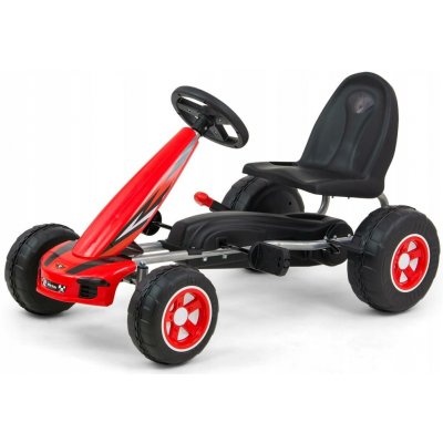 Milly Mally Šlapací motokára Viper Red Sportovní ruční brzda – Zboží Mobilmania
