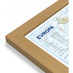 Excart Maps Evropa - nástěnná obecně zeměpisná mapa (ČESKY) 140 x 98 cm Varianta: mapa v dřevěném rámu, Provedení: Pegi jádro ořechu – Zbozi.Blesk.cz