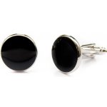 Avantgard Premium 57320253 stříbrná lesk/černá manžetové knoflíčky – Zbozi.Blesk.cz