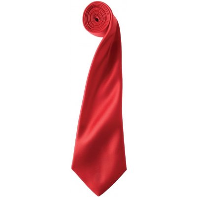 Premier Workwear Saténová kravata červená