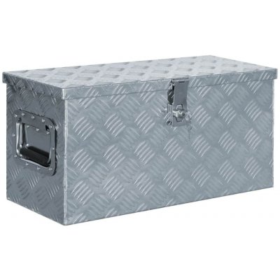 Greatstore Hliníkový box 61,5 x 26,5 x 30 cm stříbrný – Zbozi.Blesk.cz