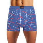 Gianvaglia abstrakt 7005 pánské bavlněné boxerky modrá světlá – Zboží Dáma
