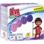 Dr. Devil Sunset Blossom Push Pull WC blok bez košíku 4 x 20 g – Zboží Dáma