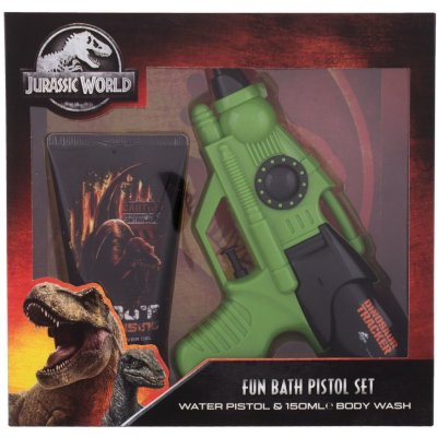 Universal Jurassic World sprchový gel Jurassic World 150 ml + vodní pistole dárková sada