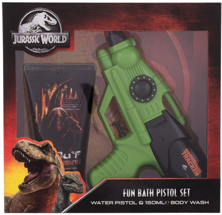 Universal Jurassic World sprchový gel Jurassic World 150 ml + vodní pistole dárková sada