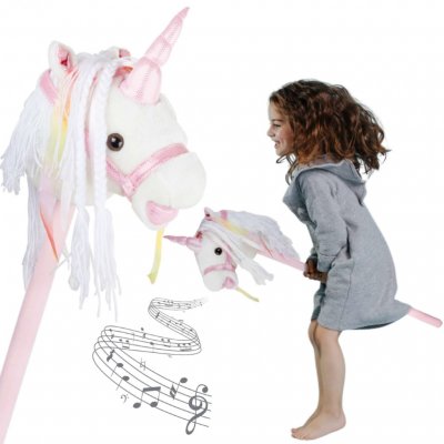 Hobby horse Small Foot Jednorožec 88 cm white – Zboží Dáma