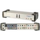 KVM přepínače Aten CS-1782A KVM přepínač 2-port DVI KVMP USB, usb hub, audio 7.1, kabely