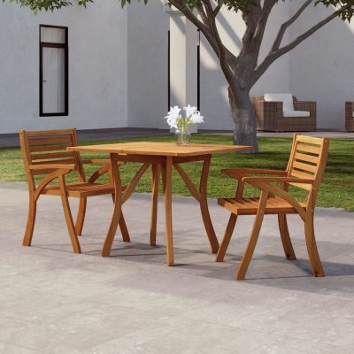 OMAXI 754297 Zahradní stůl 85 x 85 x 75 cm masivní akáciové dřevo – Hledejceny.cz