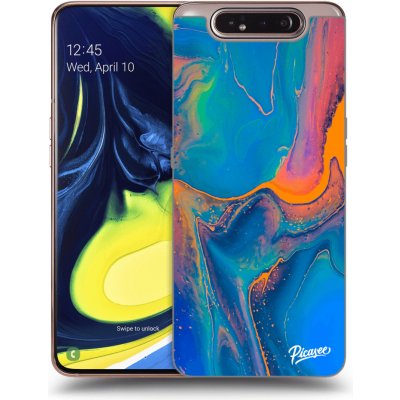 Pouzdro Picasee silikonové Samsung Galaxy A80 A805F - Rainbow čiré – Zboží Mobilmania