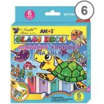 Slupovací barvy na sklo glass deco AMOS 6x10,5 ml – Zboží Dáma