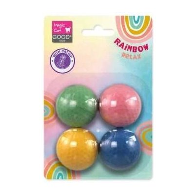 Magic Cat Rainbow Relax míček pěnový 4 cm / 4 ks – Zboží Dáma