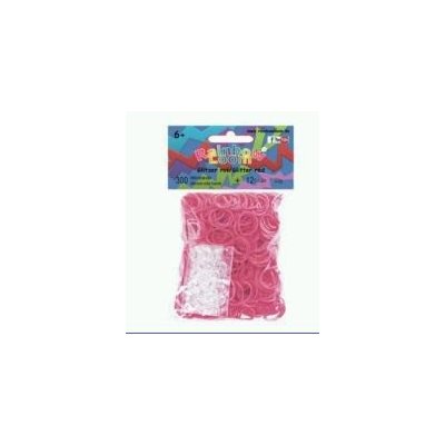 Rainbow Loom® Original-gumičky třpytivé - červená