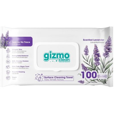 Taffy GIZMO Clean vlhčené ubrousky na úklid Levander 100 ks – Hledejceny.cz