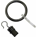 Gardinia Záclonové kroužky Europa pro průměr 19 mm stříbrné 12 cm x 10 cm – Hledejceny.cz