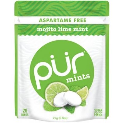 The PÜR Company EXP 11.2022 - Cucací pastilky bez aspartamu a cukru - Mojito Lime Mint | PÜR – Zboží Mobilmania