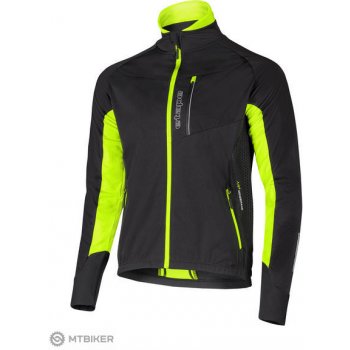 Etape Strong WS pánská softshellová bunda černá/žlutá fluo