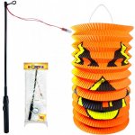 Lampion HALLOWEEN 15 cm se svítící hůlkou 39 cm – Zboží Mobilmania